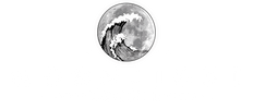 Black and white logo for Moonlight Tackle, featuring a circular wave graphic on a moon background with the text 'EST. 2026' and 'MOONLIGHT TACKLE' below.